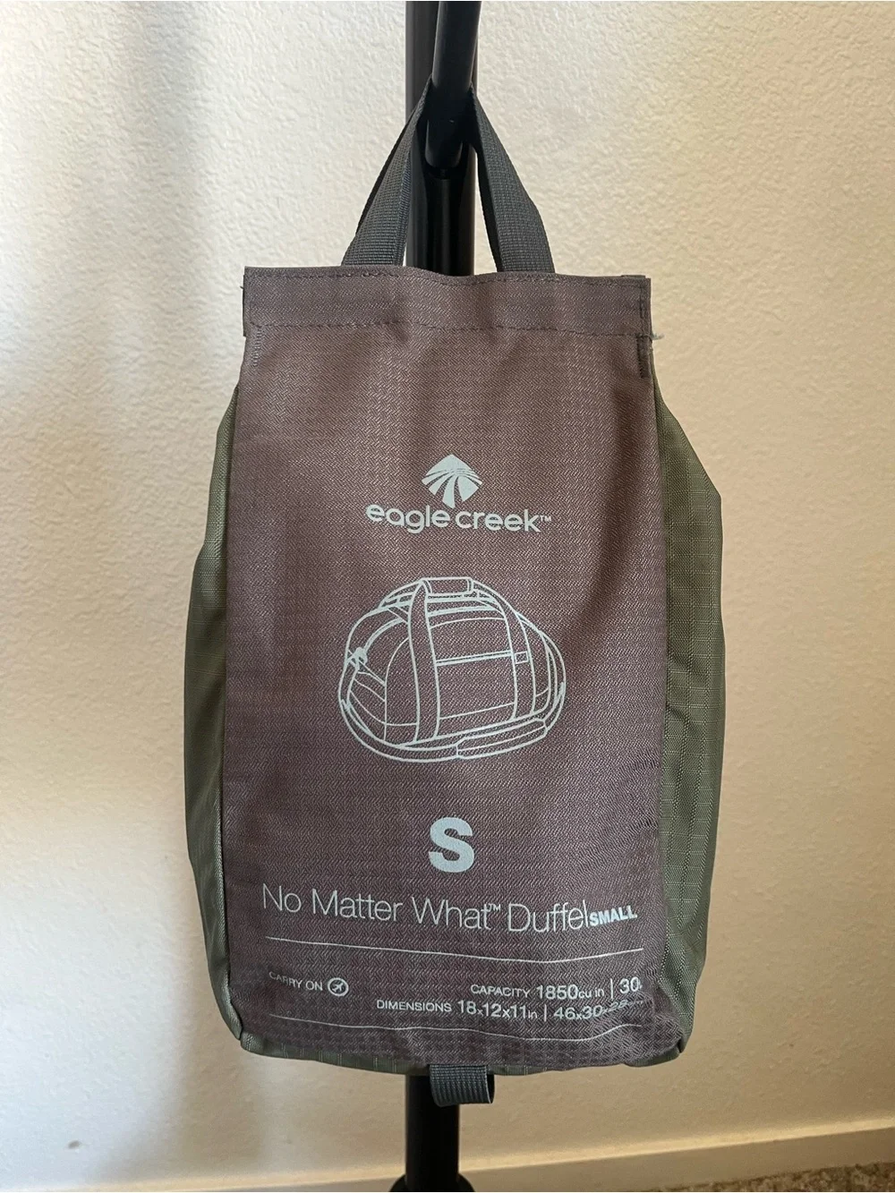 No Matter What Olive & Black Duffel Bag